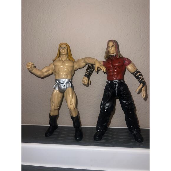 Lot of 10 VINTAGE 1999-2001 Jakks Pacific TITAN TRON LIVE Wrestling Figures WWF - Picture 6 of 9